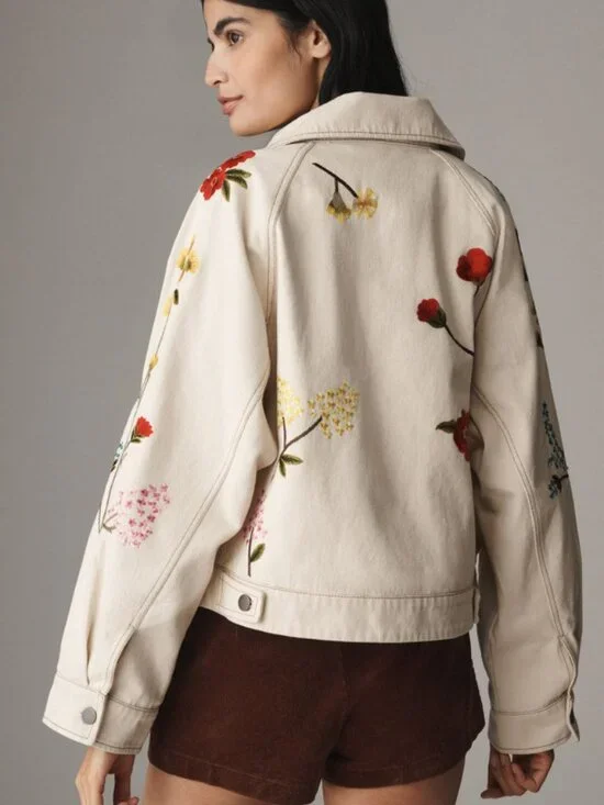 NWT Anthropologie Embroidered Floral Jacket | Size Small - Picture 2 of 12